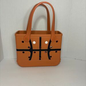Bogg Bag Bitty Slam Dunk Orange Black Basketball Bag NWT Clear Accessory Bag